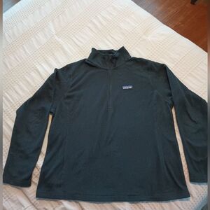 Patagonia Black Quarter-Zip Pullover XL Women's